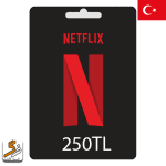 گیفت کارت 250 لیر ترکیه Netflix