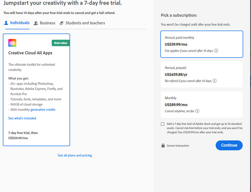 خرید ادوب کریتیو کلود قانونی